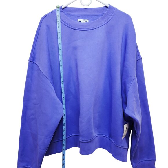 Womens Purple Crewneck Sweatshirt plus Size 5X - Picture 6 of 6